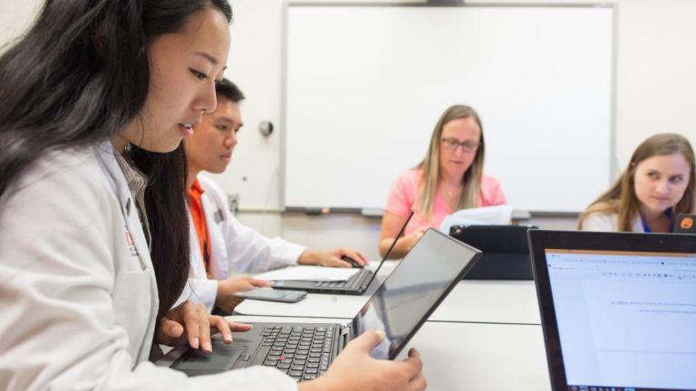 Group of PharmD students in classroom